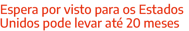 Espera por visto para os Estados Unidos pode levar at 20 meses