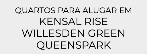Quartos para alugar em Kensal Rise Willesden Green Queenspark