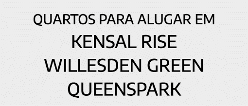 Quartos para alugar em Kensal Rise Willesden Green Queenspark