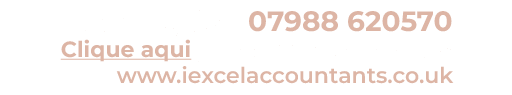 Informações: 07988 620570 Clique aqui para entrar em contato      www iexcelaccountants co uk