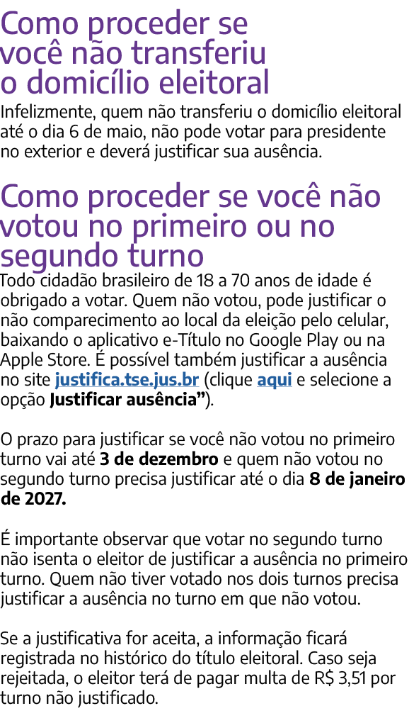 Como proceder se voc n o transferiu o domic lio eleitoral Infelizmente, quem n o transferiu o domic lio eleitoral at...